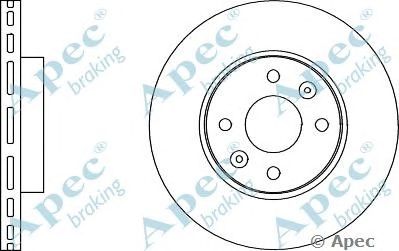 APEC BRAKING dsk2900 -  Тормозной диск